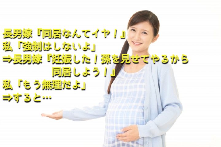 長男嫁 同居なんてイヤ 私 強制はしないよ 長男嫁 妊娠した 孫を見せてやるから同居しよう 私 もう無理だよ すると ちょっと一休み